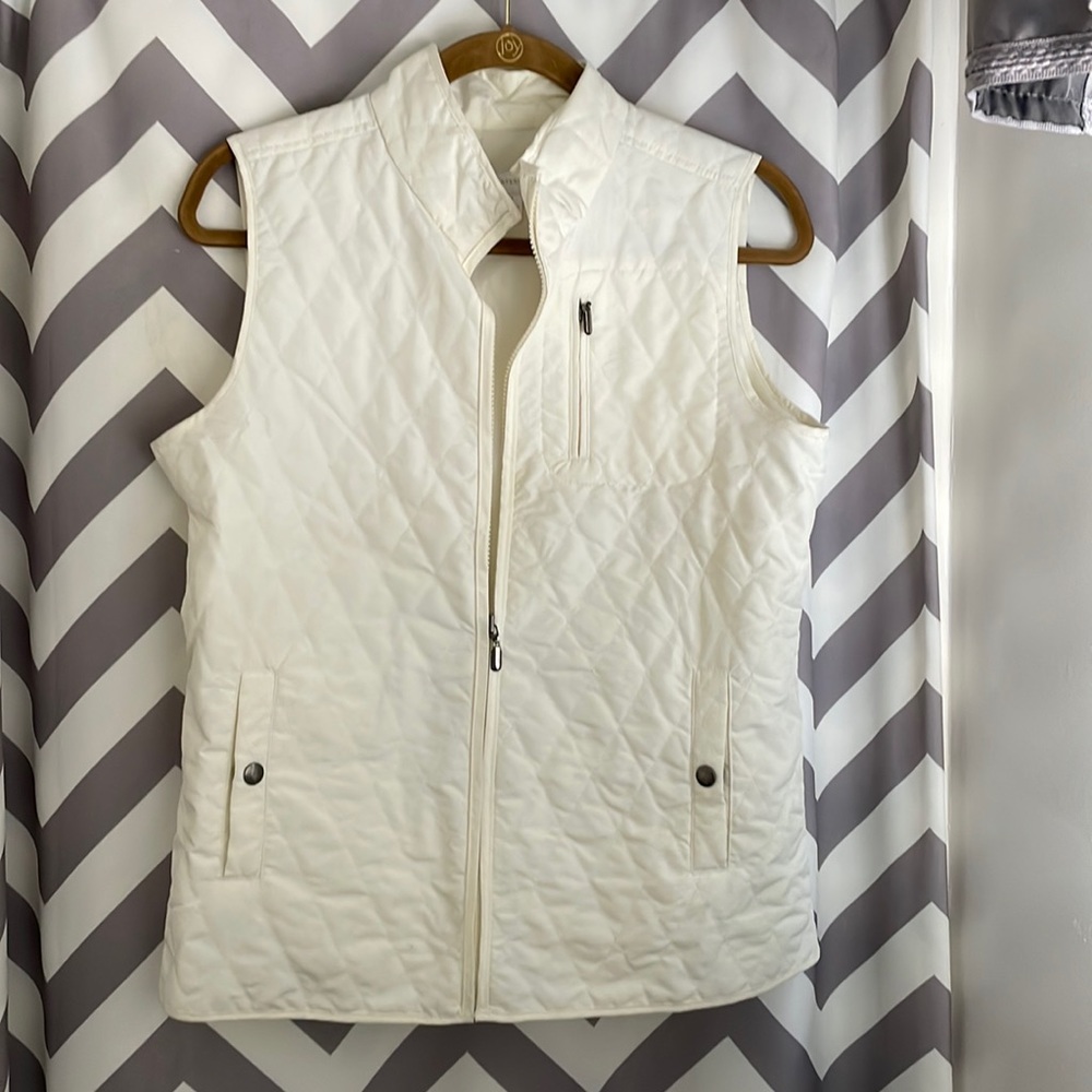 Charter club cream colored vest